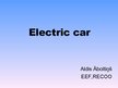 Prezentācija 'Electric Car', 1.