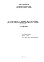 Diplomdarbs 'Uzņēmuma "Latvijas Mobilais Telefons" drukātās reklāmas vizuālo elementu atšķirī', 1.