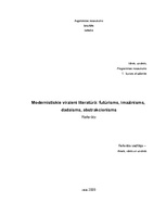 Referāts 'Modernistiskie virzieni literatūrā: imažinisms, dadaisms, abstrakcionisms, futūr', 1.