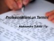 Prezentācija 'Profesionālismi un termini', 1.