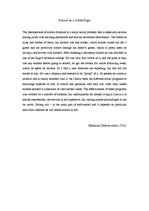 Eseja 'School as a Subterfuge', 1.