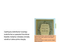 Referāts 'Raiņa biogrāfija', 7.