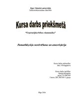 Referāts 'Pamatlīdzekļu novērtēšana un amortizācija', 1.