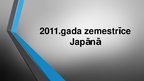 Prezentācija '2011.gada zemestrīce Japānā', 1.