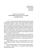 Eseja 'Latvijas Republikas Saeima no 1922. līdz 1934.gadam,parlamentārajā posmā', 1.