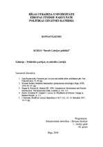 Konspekts 'Politiskās partijas, to attīstība Latvijā', 1.