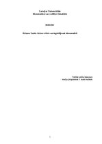 Referāts 'Ādama Smita dzīves stāsts un ieguldījumi ekonomikā', 1.