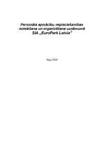 Referāts 'Personāla apmācību nepieciešamības noteikšana un organizēšana uzņēmumā SIA "Euro', 1.