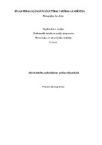 Prakses atskaite 'Aktīvā audzināšanas prakse sākumskolā', 1.