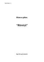 Biznesa plāns 'SIA "Ritmiņš"', 1.