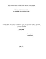 Prakses atskaite 'Uzņēmuma "Autonoma" tirgus analīze un pirkšanas apjoma prognozēšana', 1.