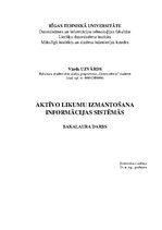 Diplomdarbs 'Aktīvo likumu izmantošana informācijas sistēmās', 1.