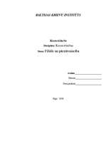 Konspekts 'Filiāle un pārstāvniecība', 1.