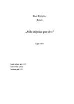 Konspekts 'Lugas "Mīla stiprāka par nāvi" analīze', 1.