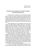 Eseja 'Iemesli cilvēku nevēlēšanai pievienoties partijām', 1.