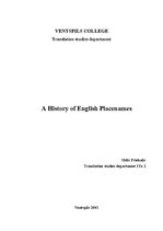 Referāts 'A History of English Place Names', 1.
