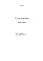 Paraugs 'Variāciju rindas. Statistika', 1.
