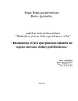Paraugs 'Ekonomiskā efekta aprēķināšana atkarībā no vagona statiskās slodzes palielināšan', 1.