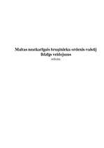Referāts 'Maltas neatkarīgais bruņinieku ordenis', 1.
