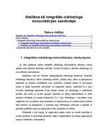Referāts 'Reklāma kā integrētās mārketinga komunikācijas sastāvdaļa', 1.