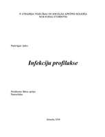 Eseja 'Infekciju profilakse', 1.