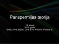 Prezentācija 'Panspermijas teorija', 1.