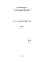 Referāts 'Jaunās reliģiskās kustības', 1.