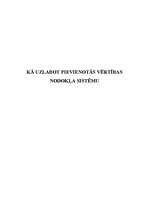 Referāts 'Kā uzlabot pievienotās vērtības nodokļa sistēmu', 1.