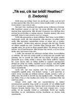 Eseja 'Pārspriedums par Imanta Ziedoņa citātu', 1.