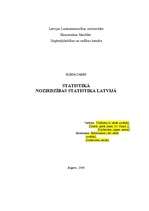 Referāts 'Noziedzības statistika Latvijā', 1.