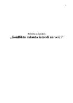 Referāts 'Konfliktu rašanās iemesli un veidi', 1.