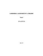 Paraugs 'SIA dibināšanas statūti', 1.