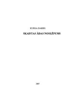 Referāts 'Skaistas ādas noslēpums', 1.