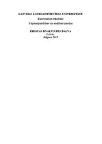 Referāts 'Eiropas kvalitātes balva', 1.