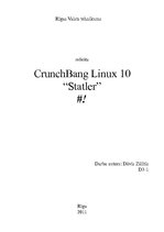 Referāts 'CrunchBang Linux', 1.