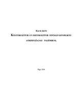 Referāts 'Konstruktīvie un destruktīvie sociālo konfliktu atrisināšanas paņēmieni', 1.
