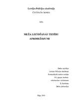 Referāts 'Meža izmantošanas tiesību ierobežojumi', 1.