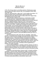 Eseja 'Marijas Montesorididaktiskā sistēma', 1.