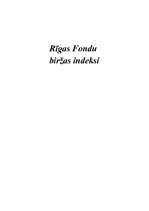 Referāts 'Rīgas Fondu biržas indeksi RICI un DJ RSE', 1.