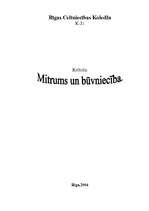 Referāts 'Mitrums un būvniecība', 1.