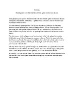 Eseja 'Should Parents Limit the Time Their Children Spend on Electronic Devices', 1.