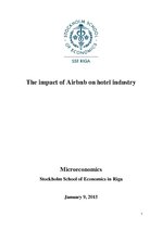 Referāts 'The Impact of Airbnb on Hotel Industry', 1.