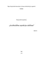 Referāts 'Arodbiedrības reputācijas mērīšana', 1.