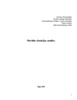 Eseja 'Morālās situācijas analīze', 1.