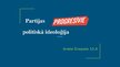 Prezentācija 'Partijas "Progresīvie" ideoloģijas analīze', 1.