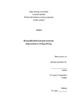Konspekts 'Krimināltiesības Latvijas teritorijā laika posmā no 1918. līdz 2013.gadam', 1.