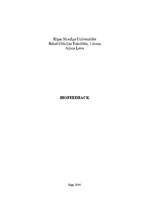 Konspekts 'Biofeedback', 1.