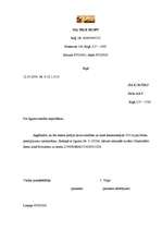 Paraugs 'Vēstule un atbilde uzņēmumam', 1.