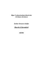 Referāts 'Baroks literatūrā', 1.