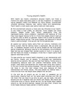 Eseja 'Young People's Health', 1.